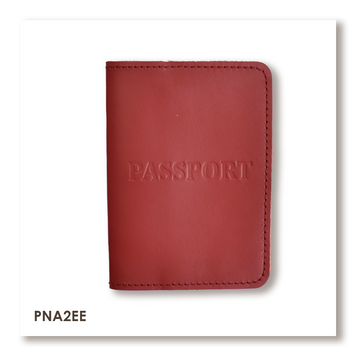 Passport cover with the inscription PASSPORT (red, blind embossing)