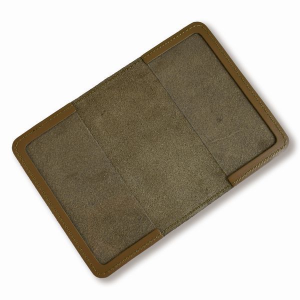 Military ID cover Skull DShV (khaki, clean embossing)