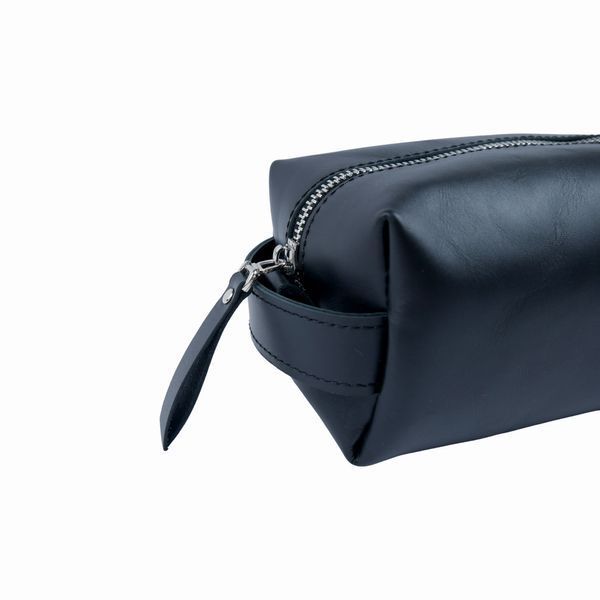 Babylon Atlas S Toiletry Bag, Black, Smooth Leather