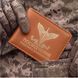 Cover for Combatant&rsquo;s ID &ndash; Air Assault Forces (terracotta, gold embossing)