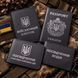 Cover set: Military ID, UBD certificate, driver&rsquo;s license and Passport (black, silver embossing)