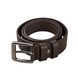 Dark Brown Leather Belt with a Dark Nickel Buckle