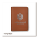 Cover for Military ID &ndash; Marine Corps (terracotta, silver embossing)