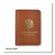 Cover for Military ID &ndash; Marine Corps (terracotta, gold embossing)