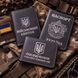 Cover set: Military ID, UBD certificate and Passport (black, silver embossing, white thread)